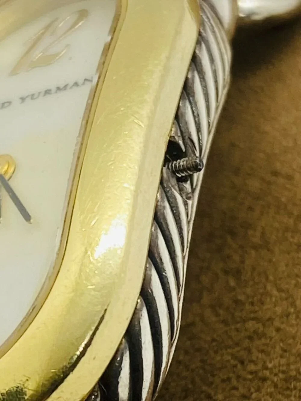 David Yurman Madison Sterling Silver 925 and 18K Watch 6.75